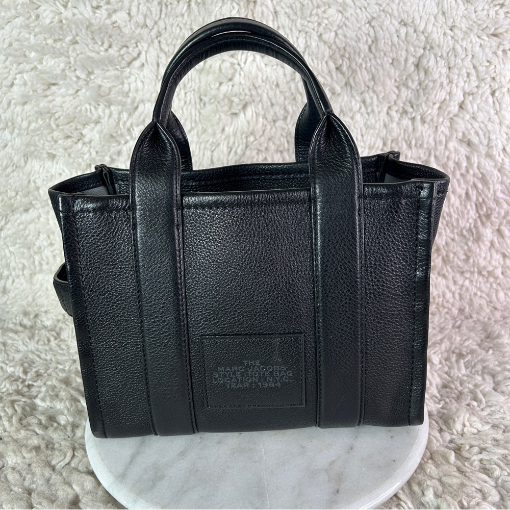 Marc Jacobs The Leather Small Tote Bag - Picture 3 of 10